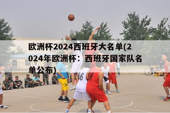 欧洲杯2024西班牙大名单(2024年欧洲杯：西班牙国家队名单公布)