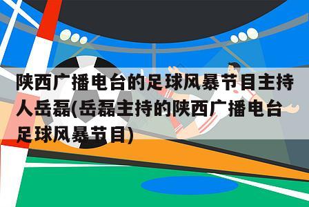 陕西广播电台的足球风暴节目主持人岳磊(岳磊主持的陕西广播电台足球风暴节目)