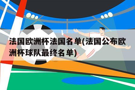 法国欧洲杯法国名单(法国公布欧洲杯球队最终名单)